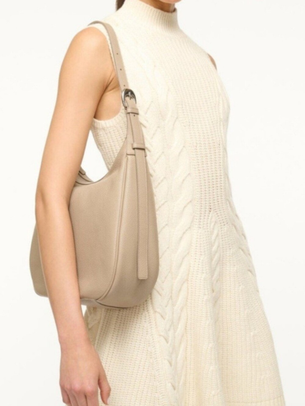 Staud Pine Shoulder Bag In Dune